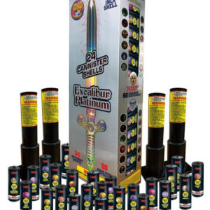 Excalibur Fireworks Platinum 24 Pack Artillery Shells Kit