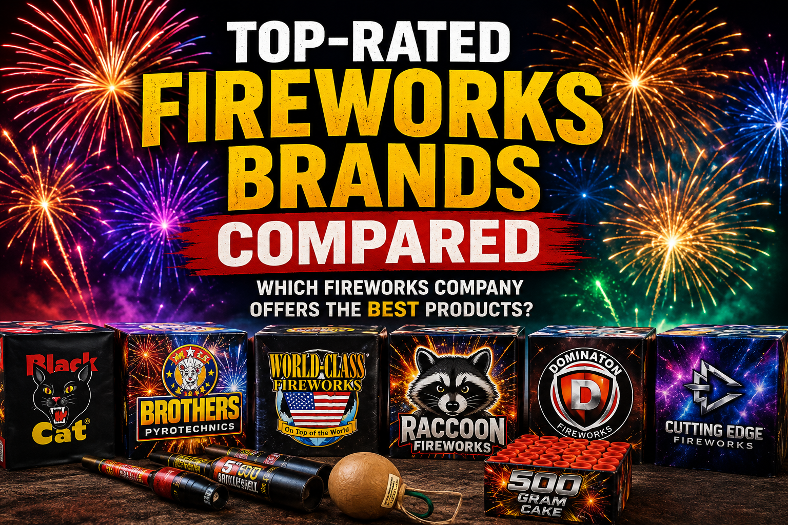 Top-Rated Fireworks Brands